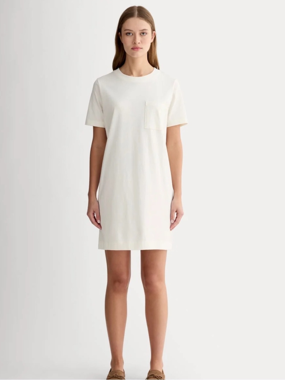Everlane Organic Cotton Weekend Tee Dress Canvas size extra small T-Shirt Dress